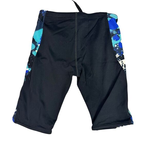 Sporti 24Y Blue Black Swim Jammer Bottoms - Picture 2 of 5